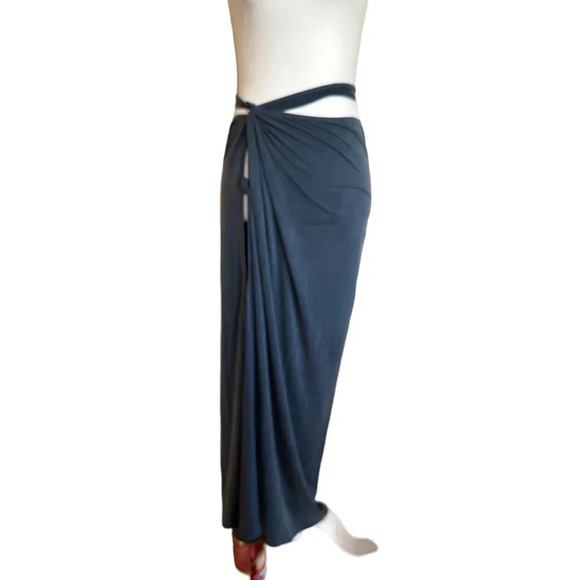 JACQUEMUS La Jupe Espelho Skirt in Navy XLarge New Womens Midi Jersey - Picture 5 of 15